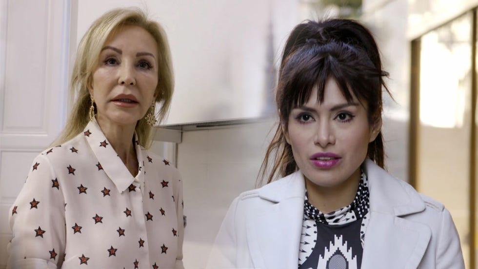 Carmen Lomana y Miriam Saavedra