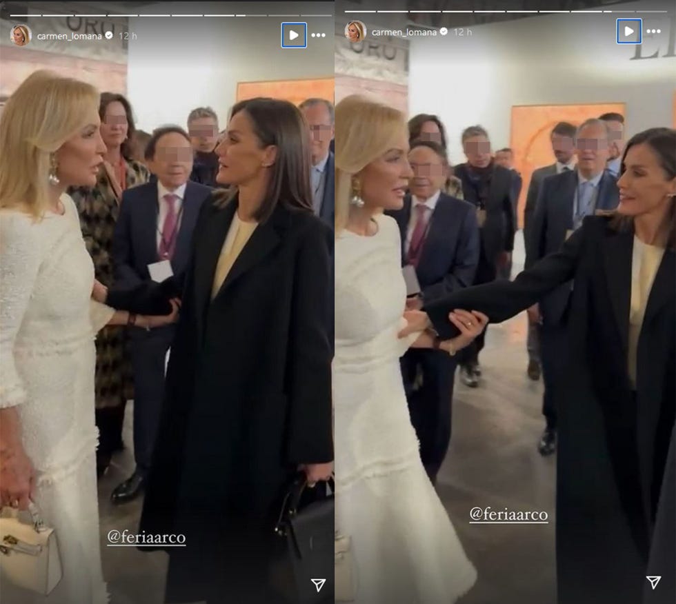 la colaboradora con la reina letizia en la inaguración de arco 2024
