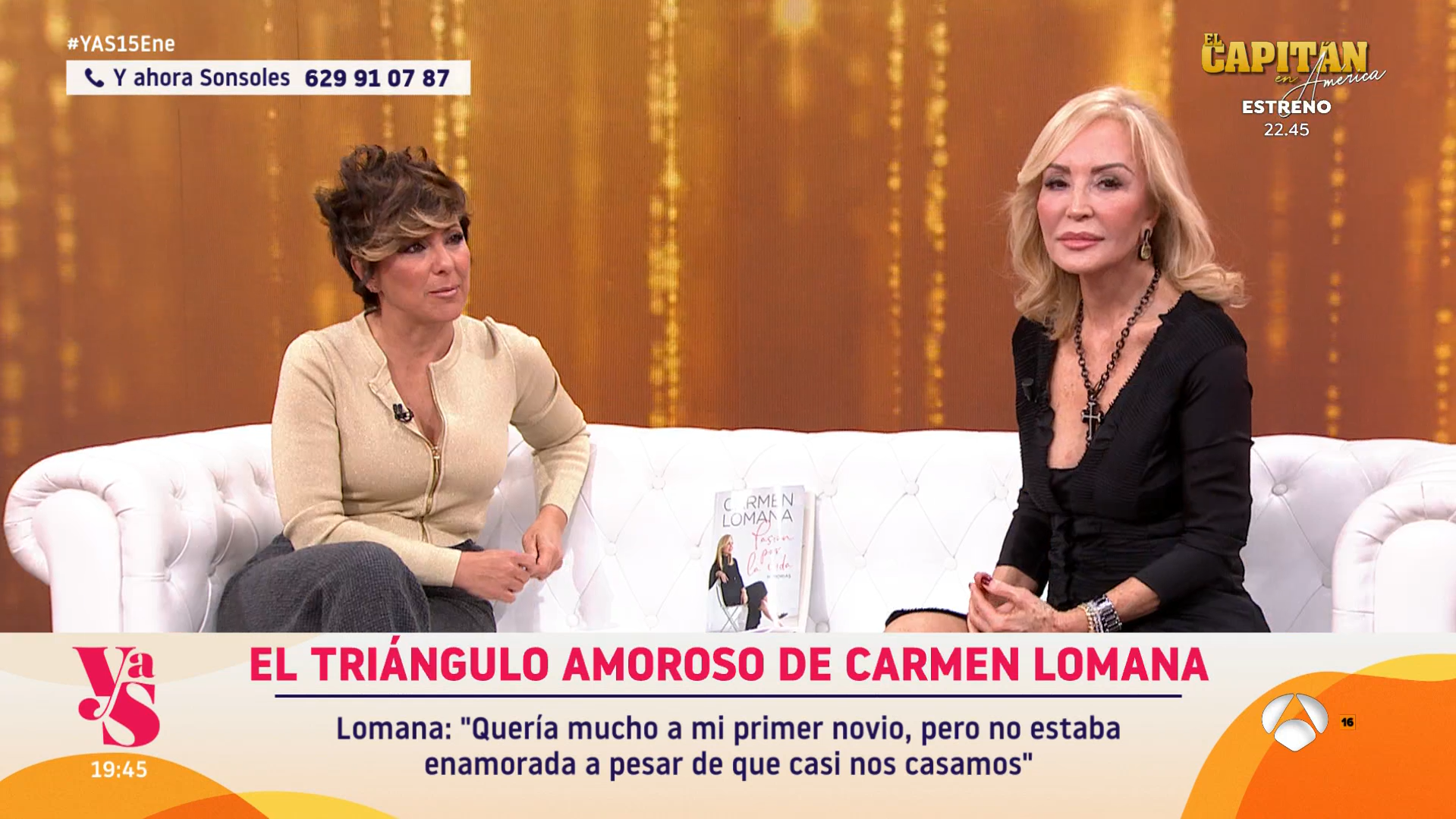 Carmen Lomana corta a Sonsoles Ónega en pleno directo de su programa