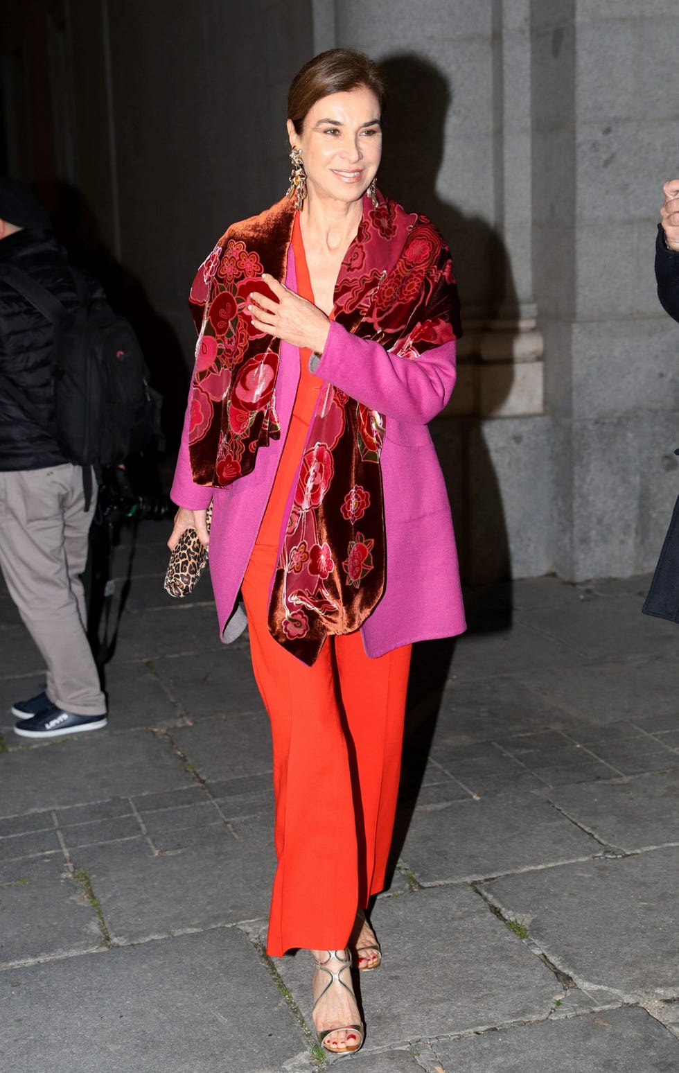 Clothing, Fashion, Pink, Street fashion, Outerwear, Fashion model, Costume, Textile, Footwear, Fashion design, 