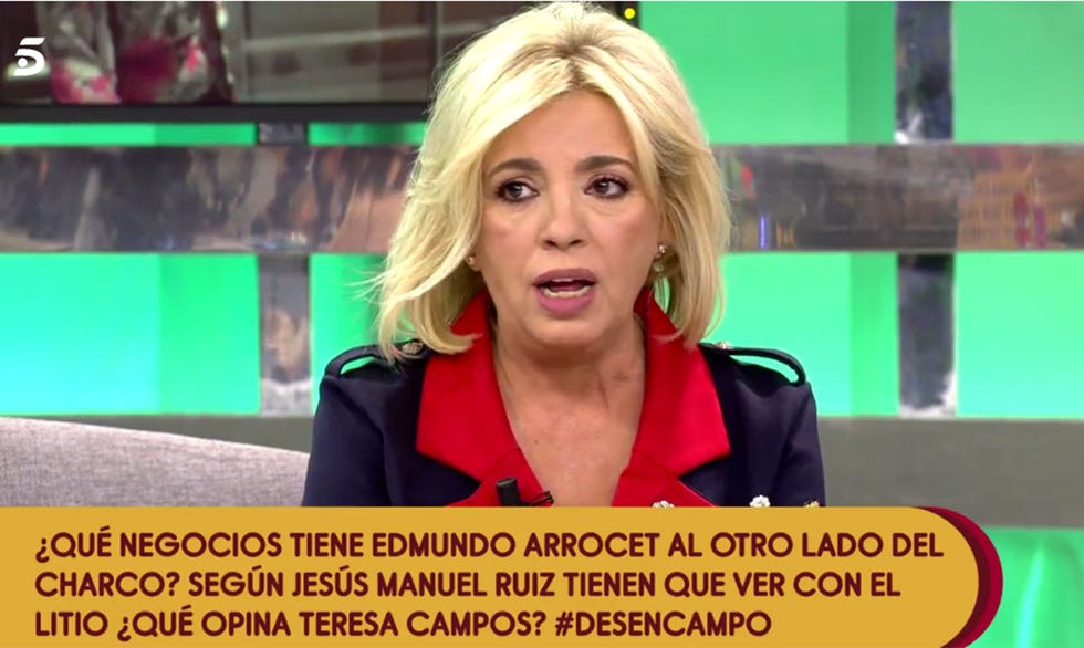 Carmen Borrego en 'Sálvame'
