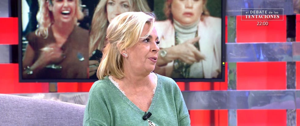 la hija de maría teresa campos en el plató de sálvame