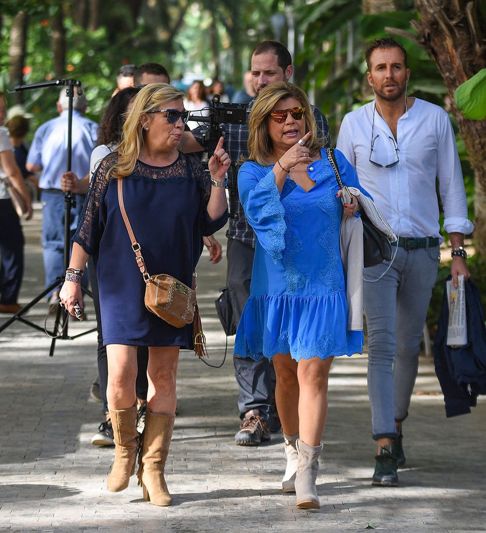 Carmen Borrego y Terelu Campos con Raúl Prieto