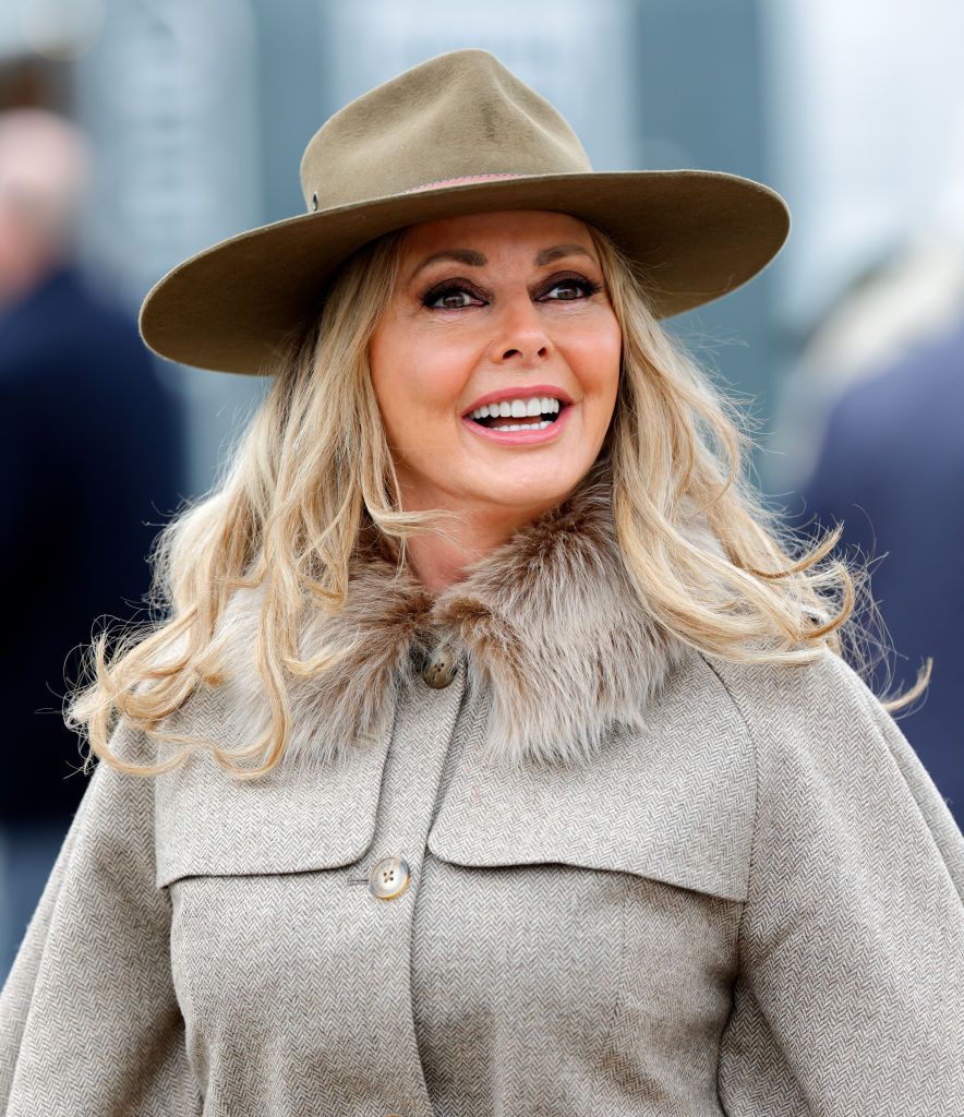 cheltenham, united kingdom march 15 embargoed for publication in uk newspapers until 24 hours after create date and time carol vorderman attends day 2 festival wednesday of the cheltenham festival at cheltenham racecourse on march 15, 2023 in cheltenham, england photo by max mumbyindigogetty images