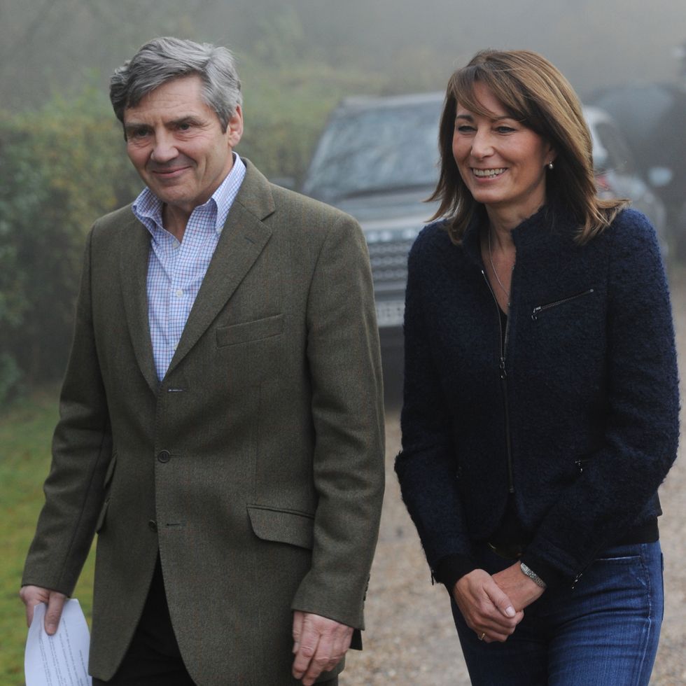 michael and carole middleton make a statement following the engagement of their daughter to prince william