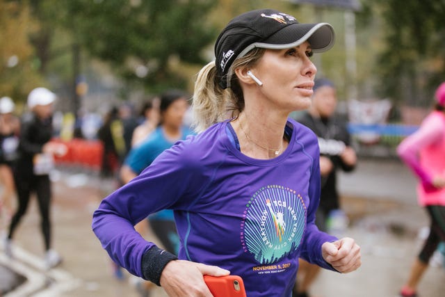 Carole Radziwill NYC Marathon