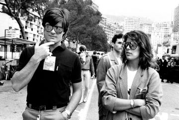 caroline de monaco et roberto rossellini au grand prix de monaco le 16 mai 1983, monaco photo by patrice picotgamma rapho via getty images