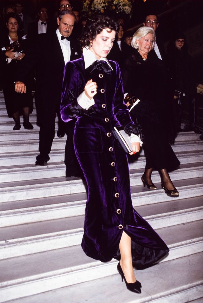 Caroline de Monaco à l'Opéra de Paris en 1989