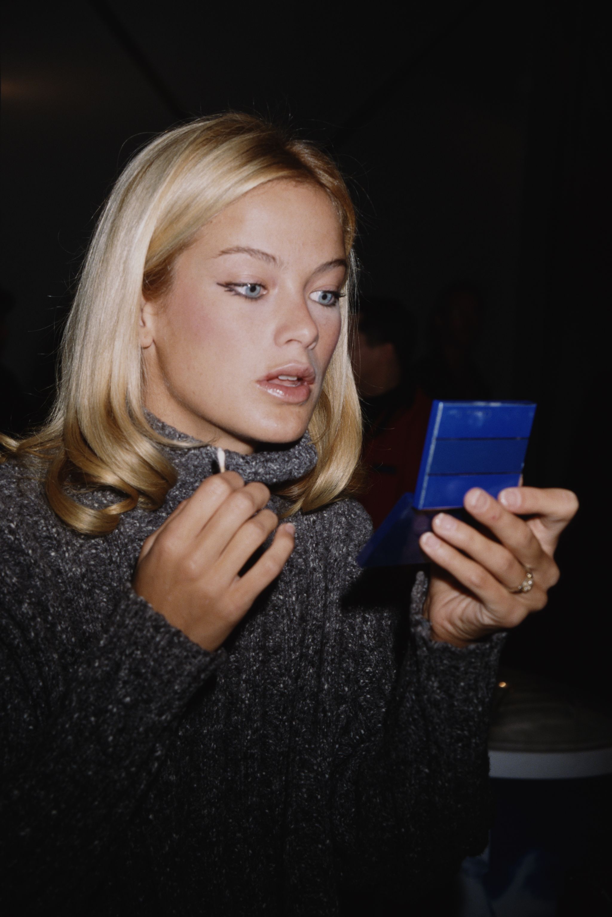 american model and actress carolyn murphy attends the oscar de la renta fall 1999 fashion show, 1999  photo by rose hartmanarchive photosgetty images