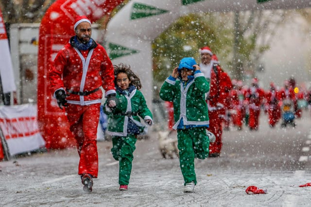 carrera solidaria de papa noel