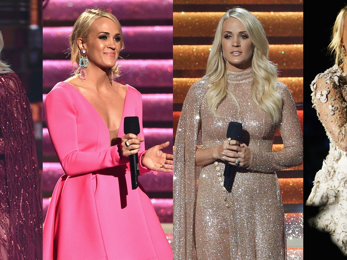 Carrie Underwood Pearl Pink Strapless Party Dress 2011 American Country  Awards TCD7895