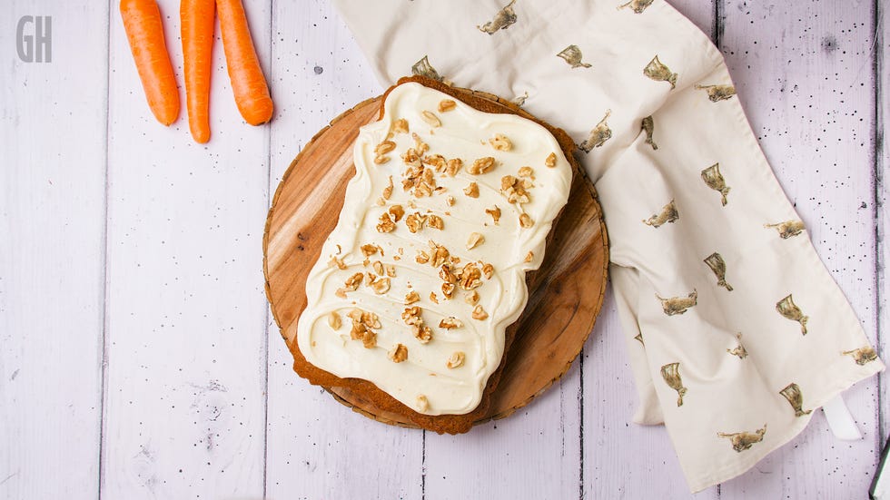 best easy baking recipes carrot cake traybake cake