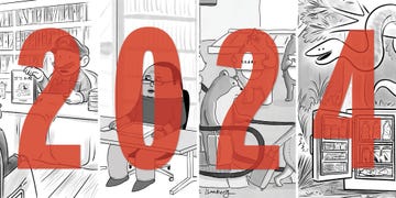 year in review, 2024, cartoons
