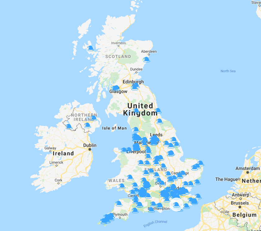 Interactive Map Residential Christmas Lights UK