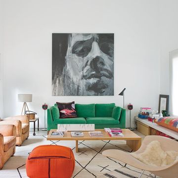 una casa moderna, acogedora y colorida a las afueras de madrid