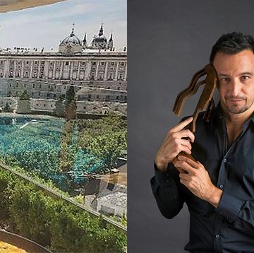 alejandro amenábar tiene una casa en madrid espectacular, un ático con piscina y vistas al palacio real y la plaza de españa