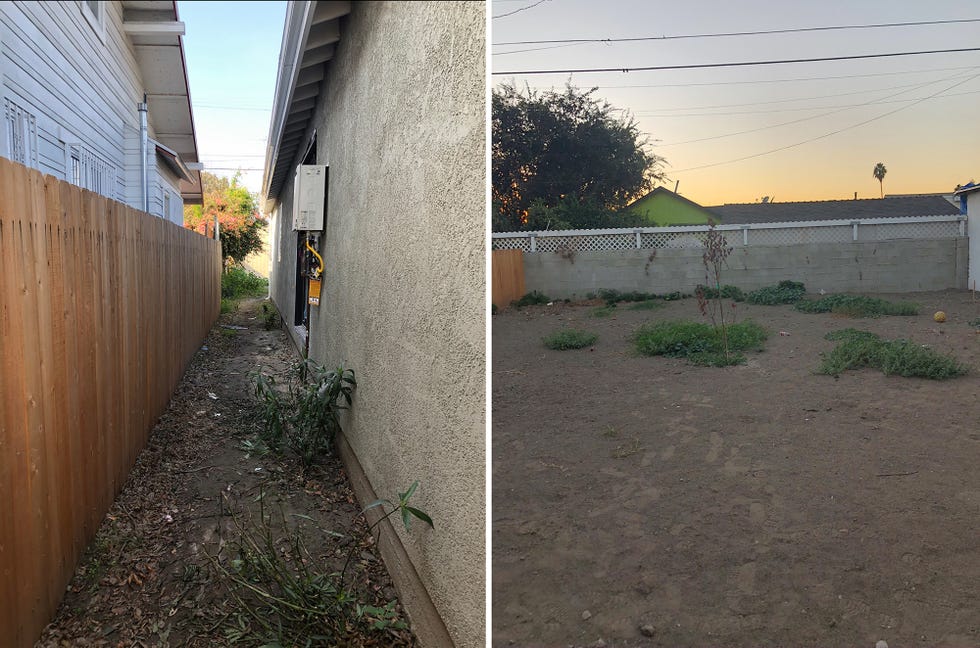 terreno antes de las obras