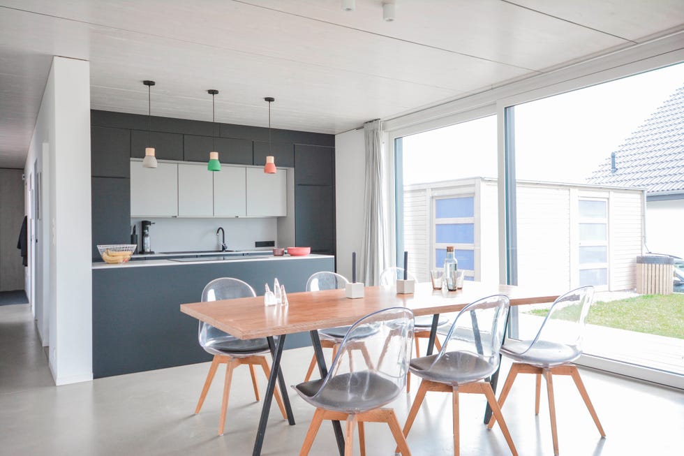 cocina y comedor de diseño minimalista