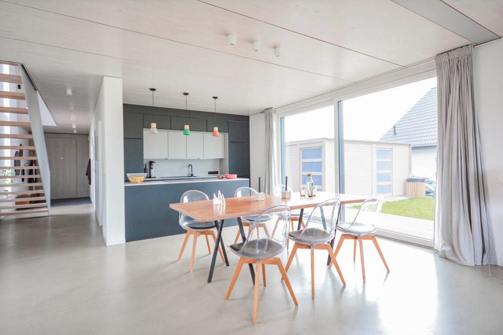 cocina y comedor de diseño minimalista