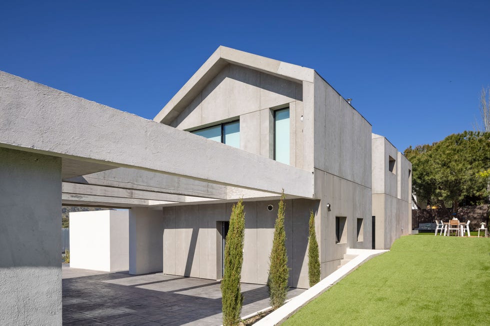 fachada de hormigón