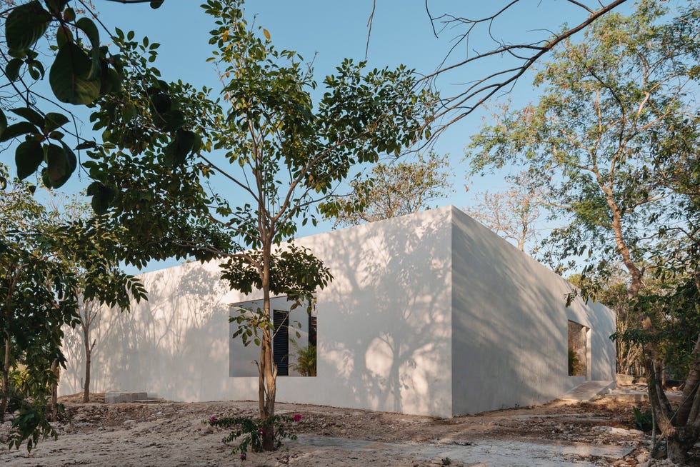 fachada moderna de piedra
