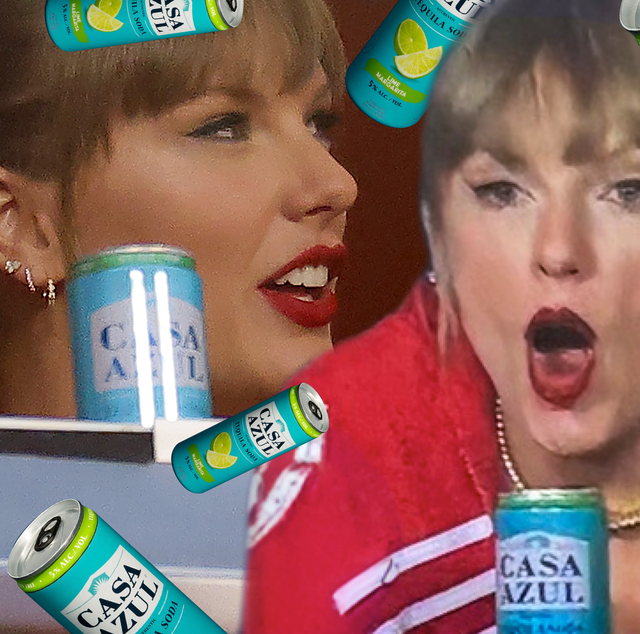 Taylor Swift Spotted Drinking Travis Kelce-Backed Canned Cocktail