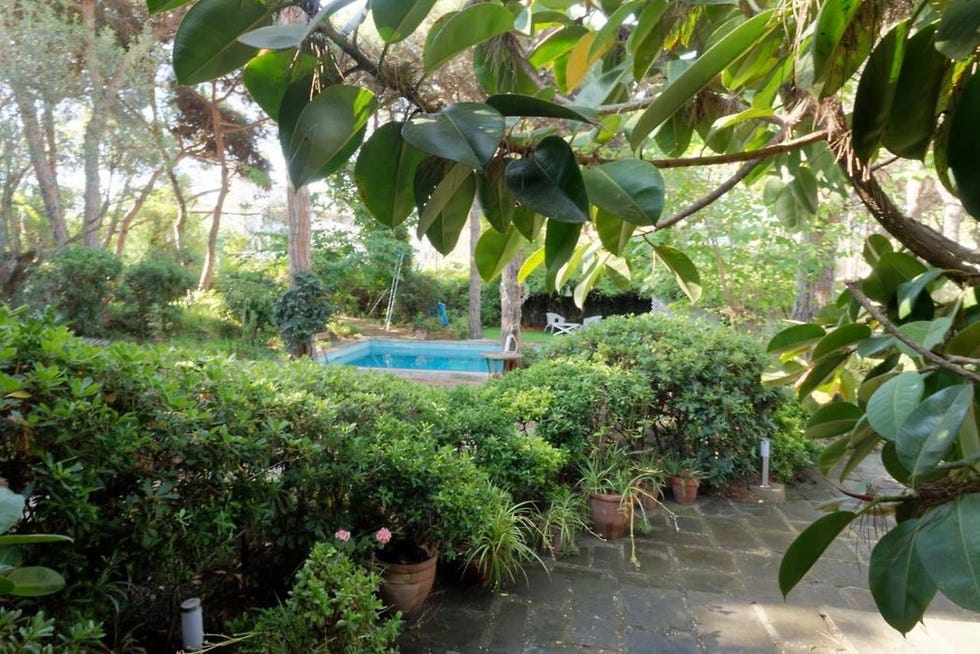 la casa con jardín donde se rodó serie de netflix "el cuerpo en llamas"