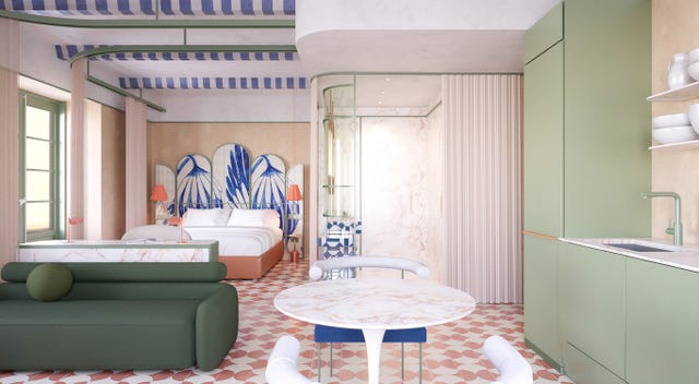 una preciosa casa pequeña en sevilla con terraza, piscina privada y una original distribución abierta del estudio cateto cateto
