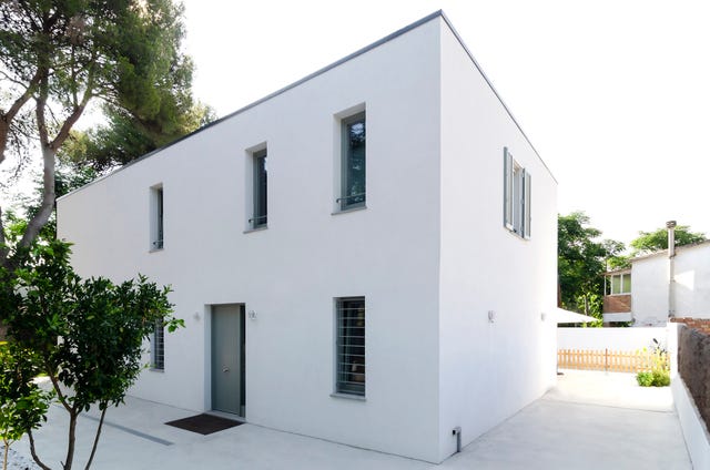 Casa de construcción sostenible en Barcelona