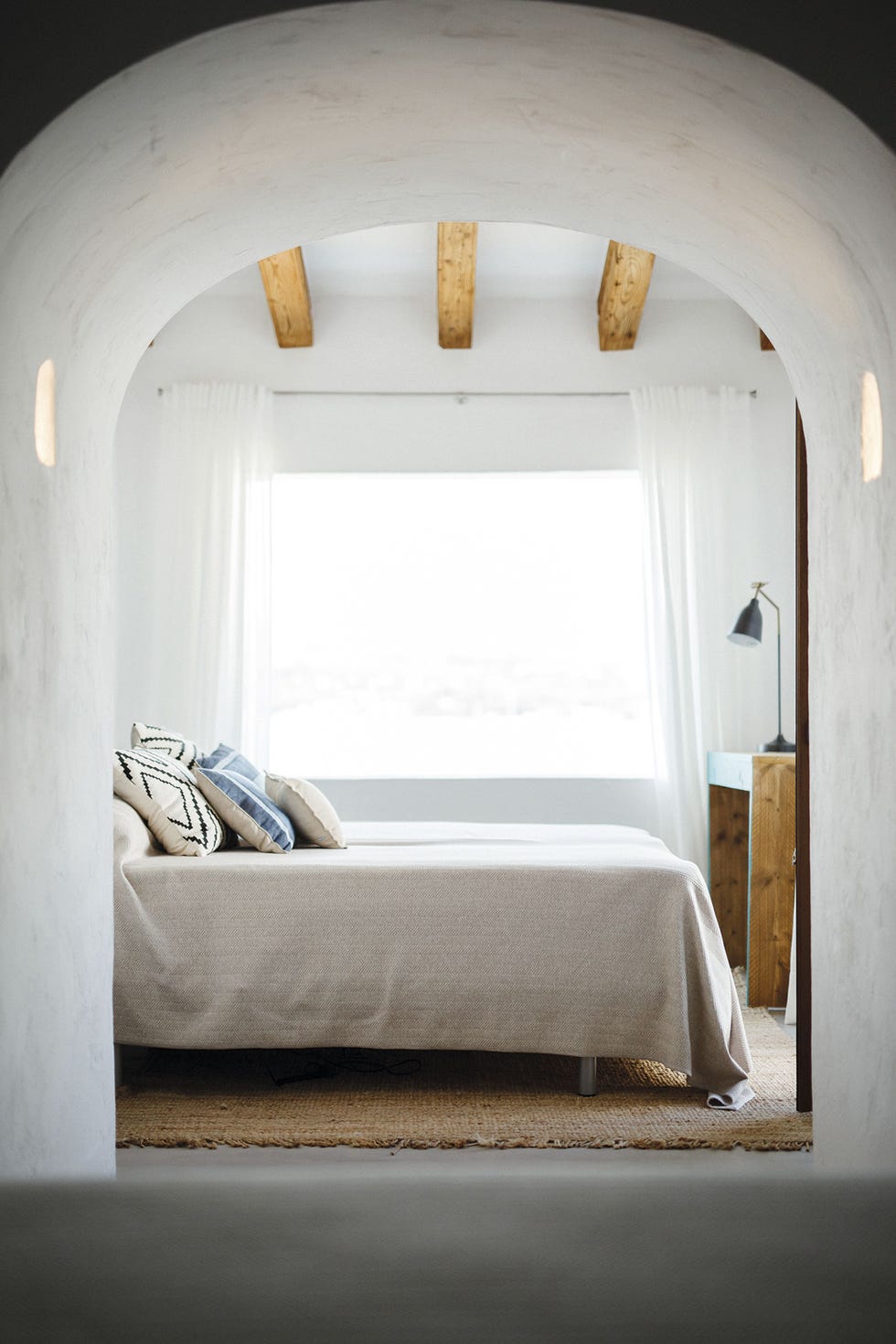 casa en la costa dormitorio con vistas