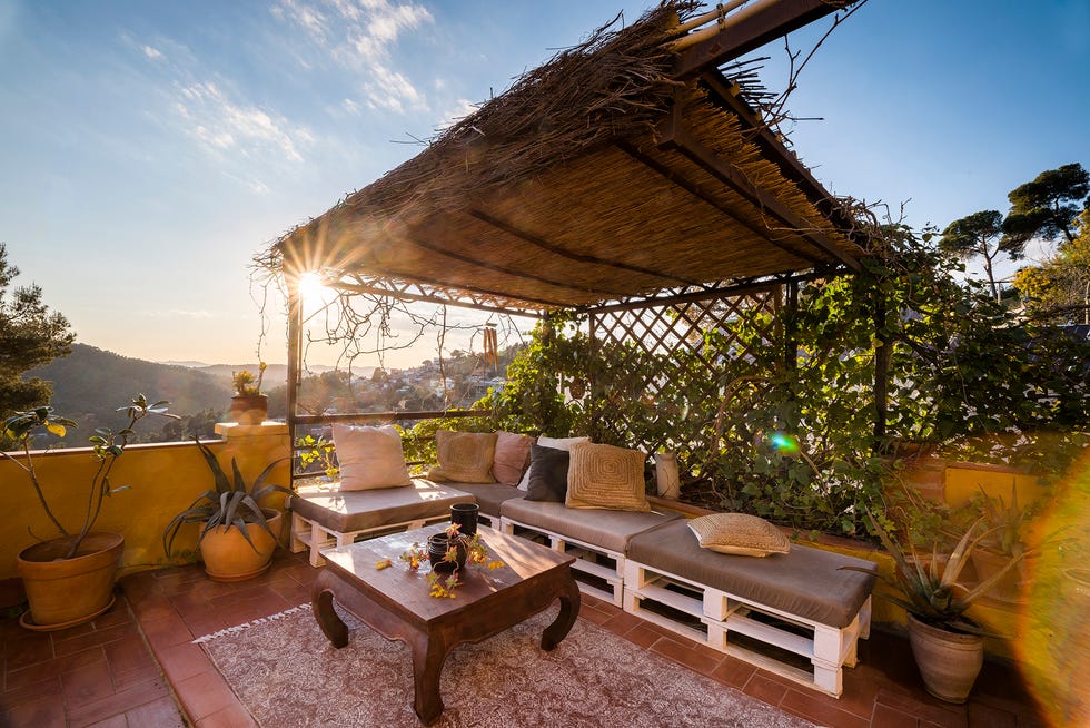 terraza de estilo bohemio