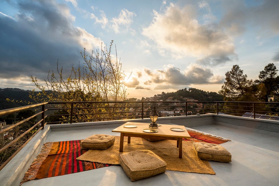 terraza de estilo bohemio
