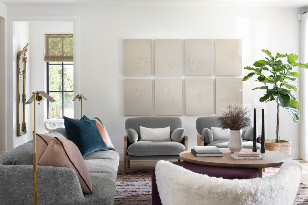 salón con muebles de diseño contemporáneo