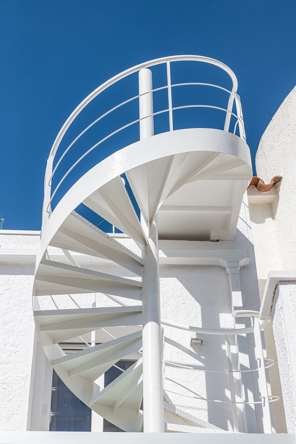 escalera exterior de caracol