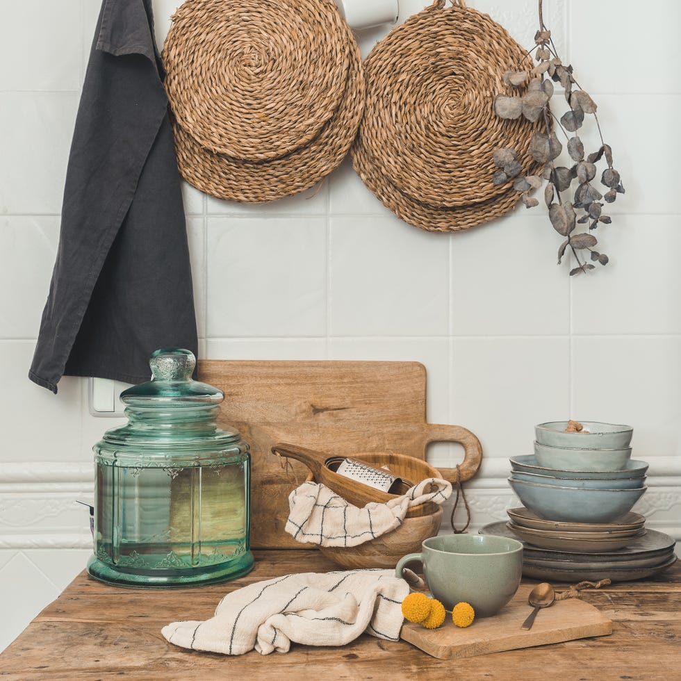 accesorios de cocina de estilo rústico