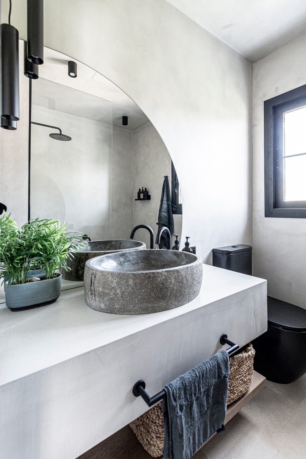 baño de microcemento