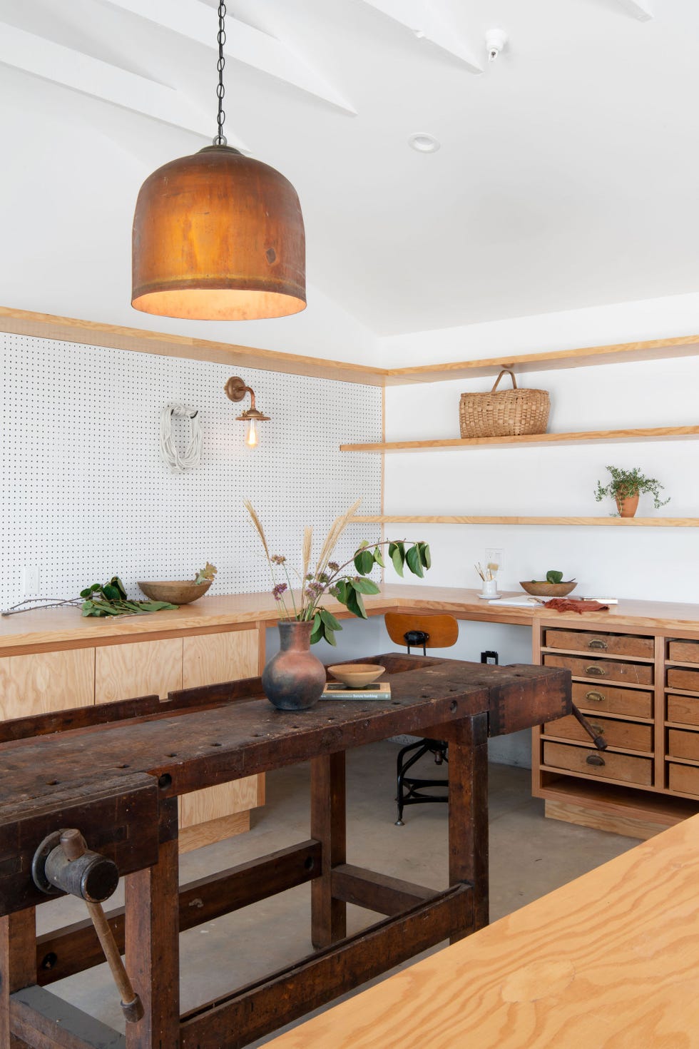 cocina en l de madera