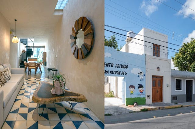una casa muy estrecha distribuida con acierto en dos plantas