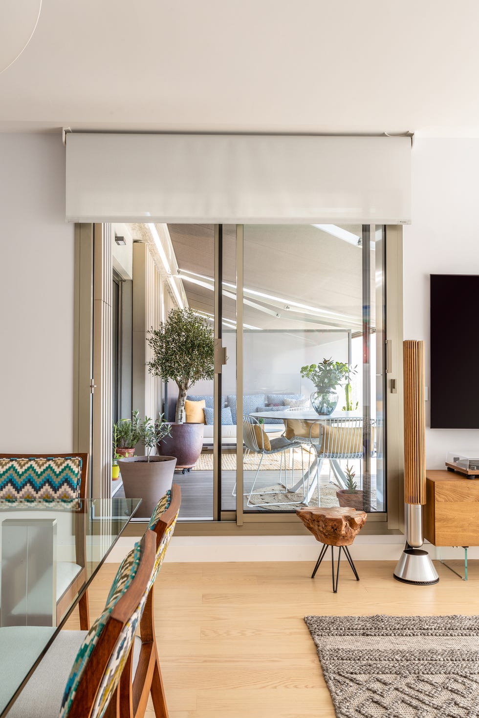 salón con acceso a la terraza