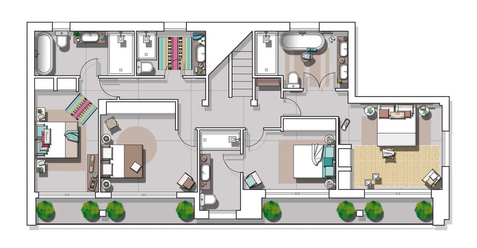 Floor plan, Plan, Property, Residential area, Project, House, Land lot, Real estate, Estate, Urban design, 