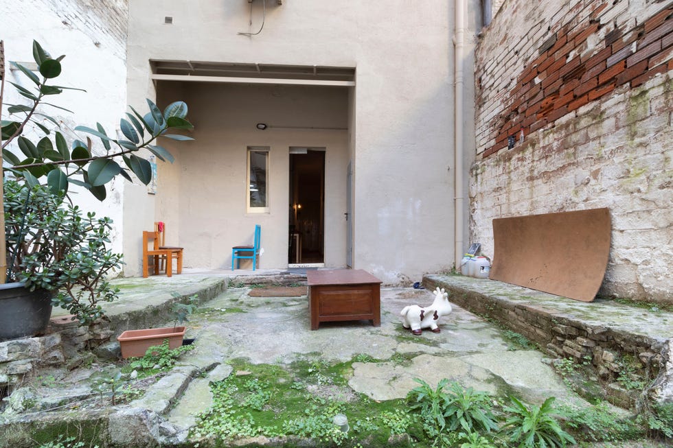 Terraza antes del proyecto de home staging