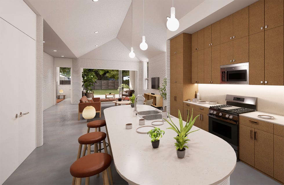 la primera urbanización construida con casas impresas 3d