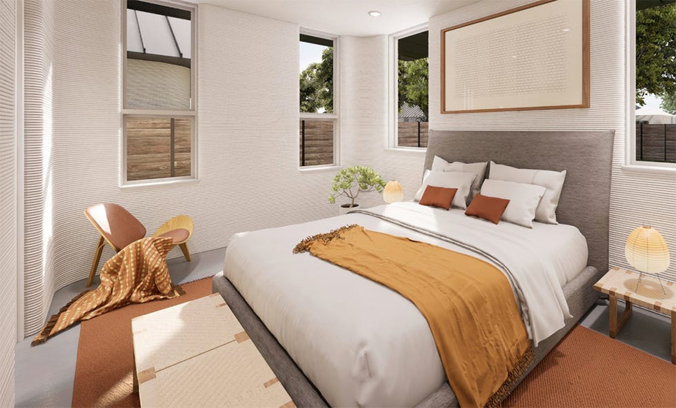 la primera urbanización construida con casas impresas 3d