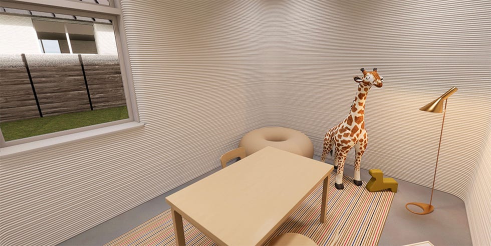 la primera urbanización construida con casas impresas 3d