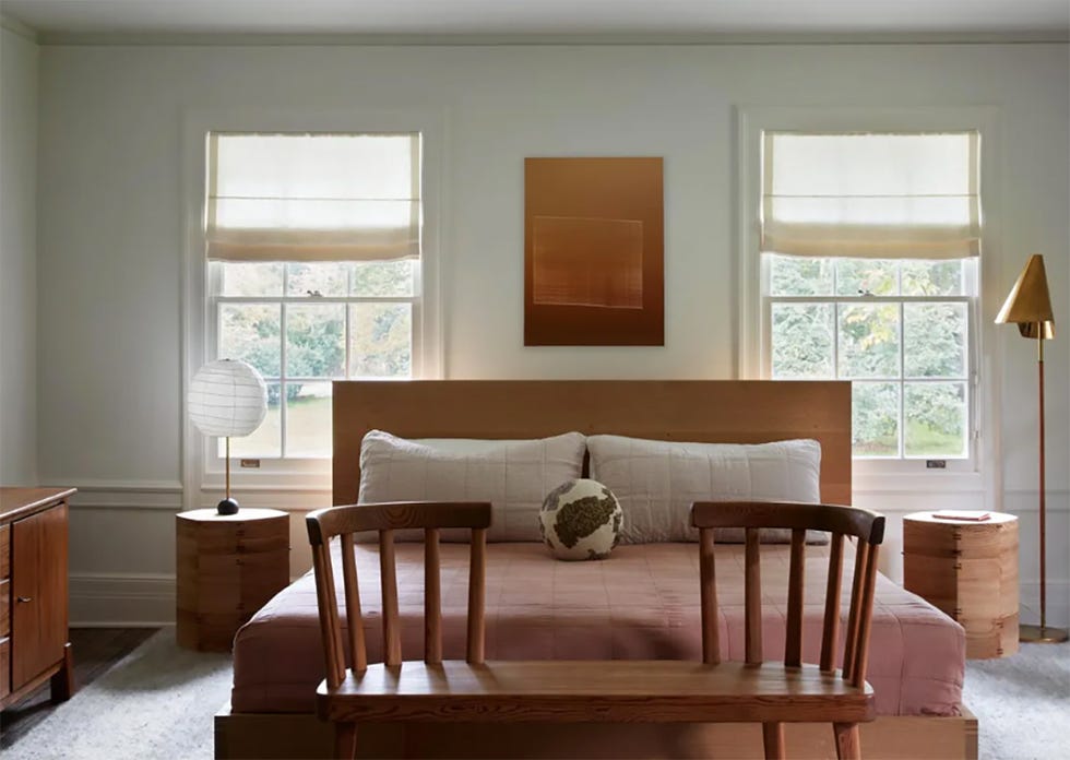 dormitorio de la casa donde veraneaba jackie kennedy cuando era niña