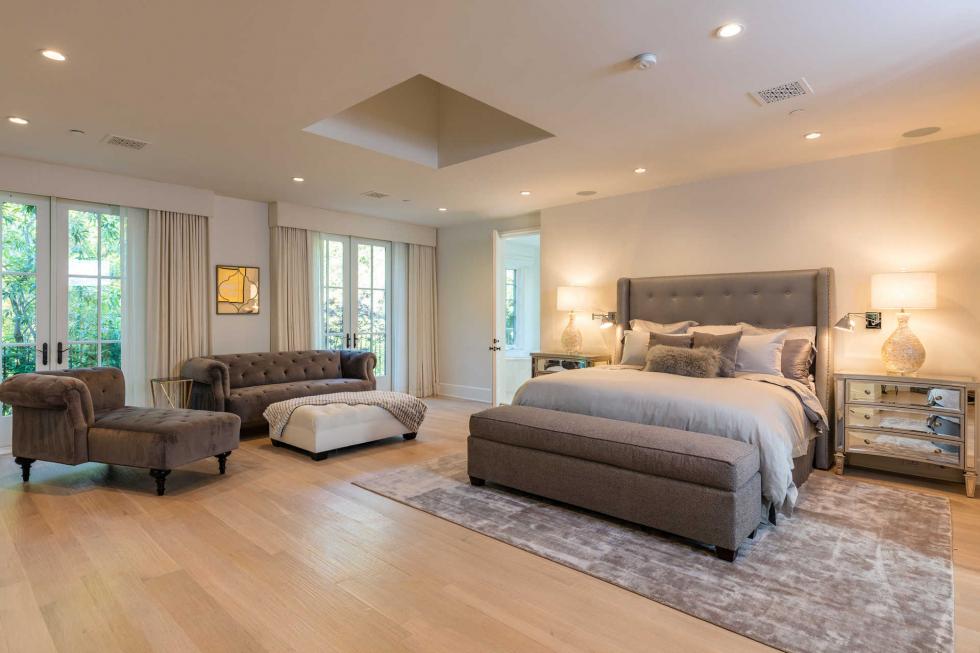 La casa de Madonna en Beverly Hills: dormitorio