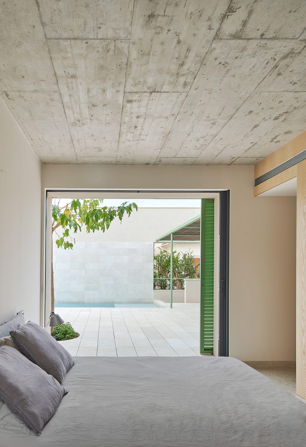 casa mallorca moderna patio piscina