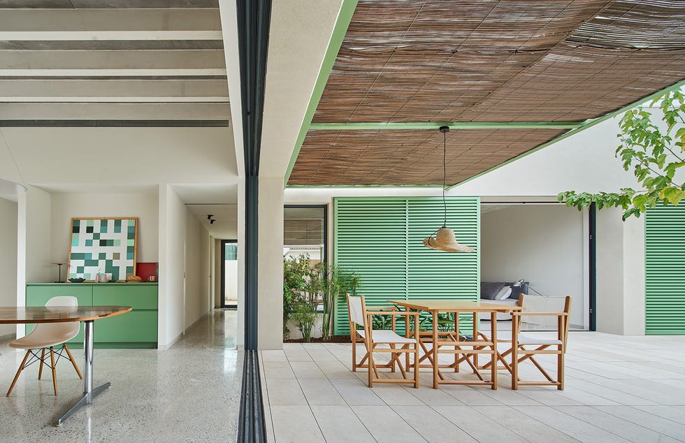 casa mallorca moderna patio piscina
