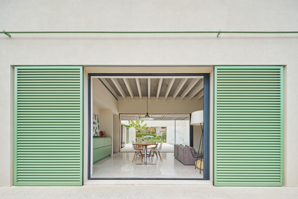 casa mallorca moderna patio piscina