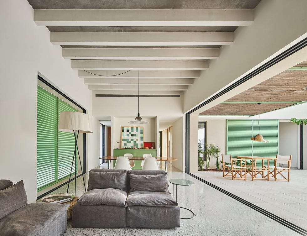 casa mallorca moderna patio piscina
